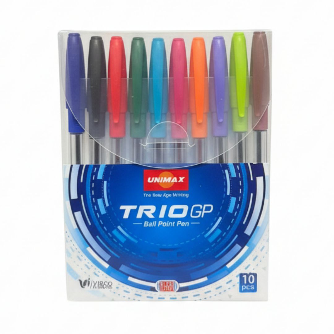 10 Stylos à Bille UNIMAX TRIO GP 1.0 mm | Oneaday