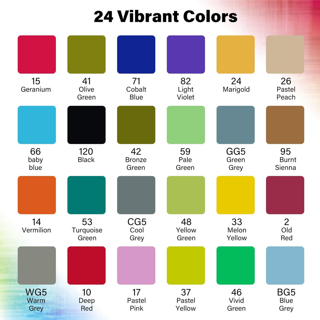 Marqueurs 24 Couleurs à Double Pointe beaux-arts prix tunisie