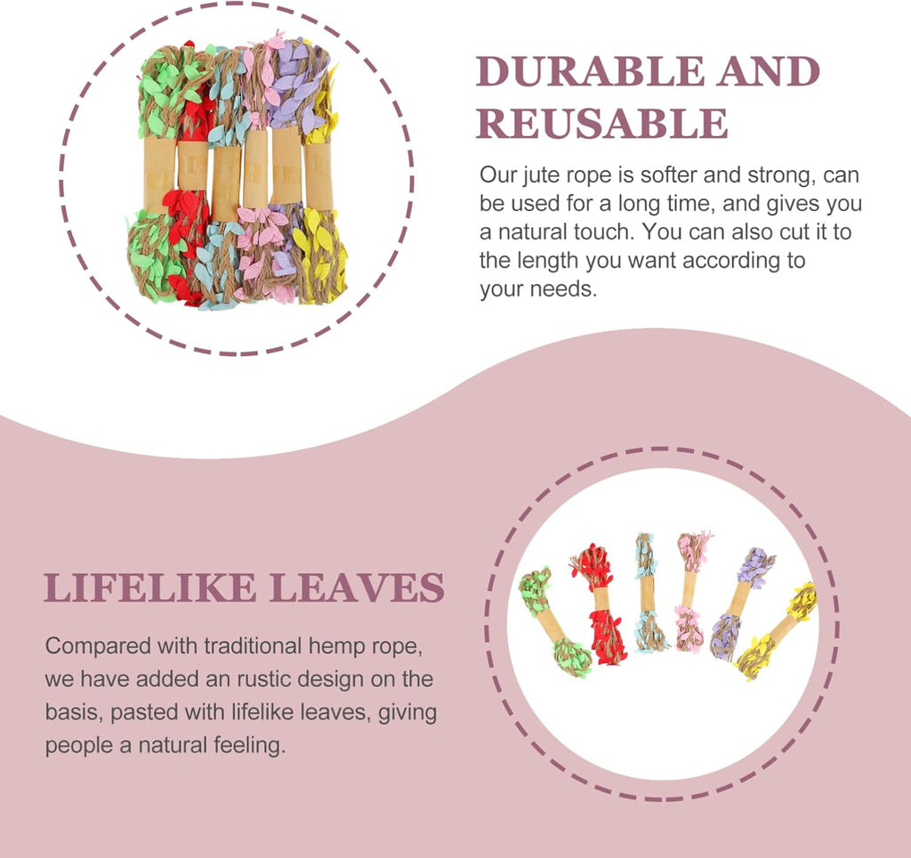 Fil Toile Décoratif avec Feuilles – Rouleau Naturel DIY beaux-arts prix tunisie