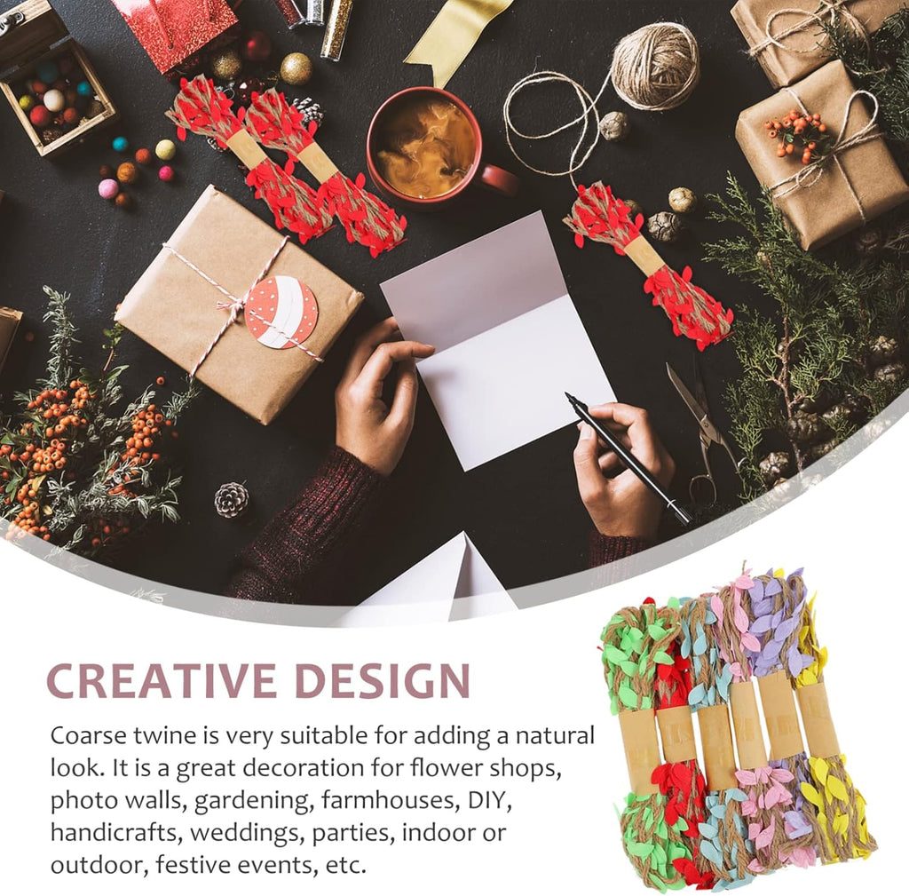 Fil Toile Décoratif avec Feuilles – Rouleau Naturel DIY beaux-arts prix tunisie