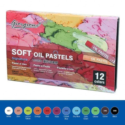 Boîte de 12 Pastels à l’Huile – Couleurs Vives & Crémeuses beaux-arts prix tunisie