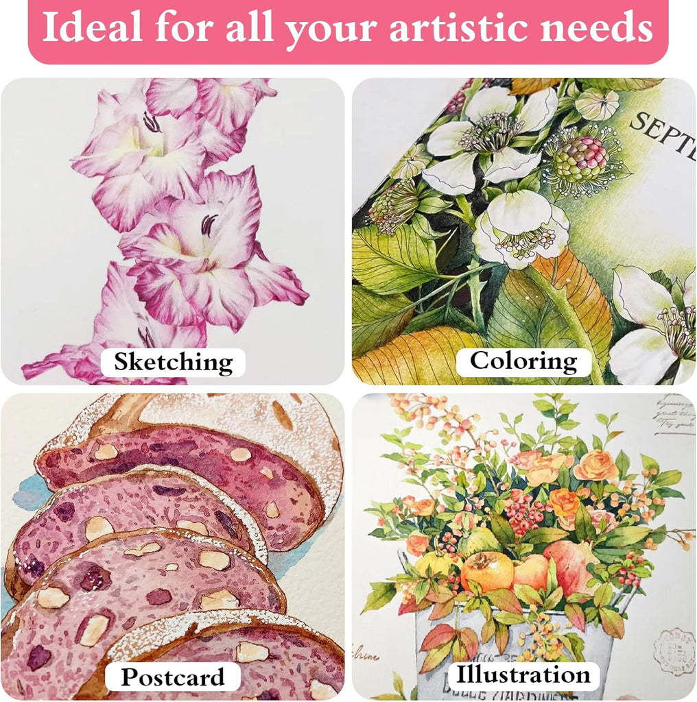 Crayons Aquarellables Giorgione – Set de 12 | Crayons Artistiques Solubles à l’Eau beaux-arts prix tunisie