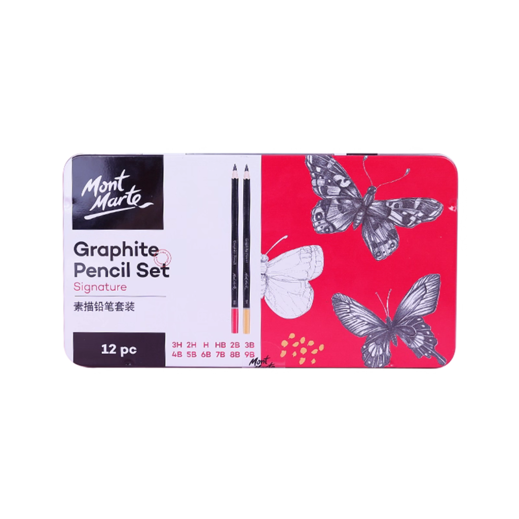 Boîte Métal de 12 Crayons Graphite – Mont Marte’s beaux-arts prix tunisie