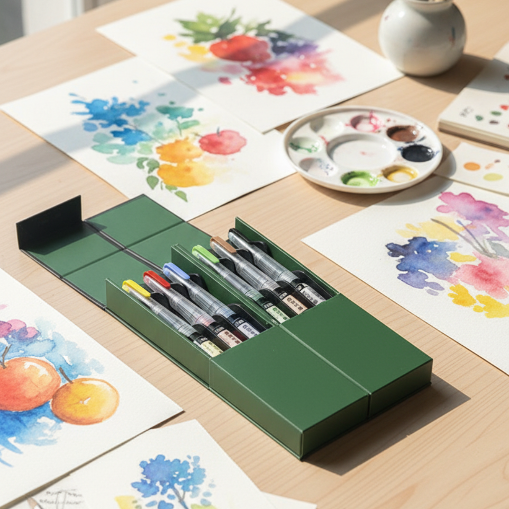 Lot de 12 Brush Pens – Feutres Pinceaux à Encre | Calligraphie & Illustration beaux-arts prix tunisie