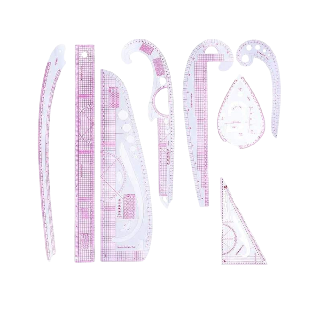 Ensemble de Règles de Couture 8 Pièces – Règles Patronage & Modélisme