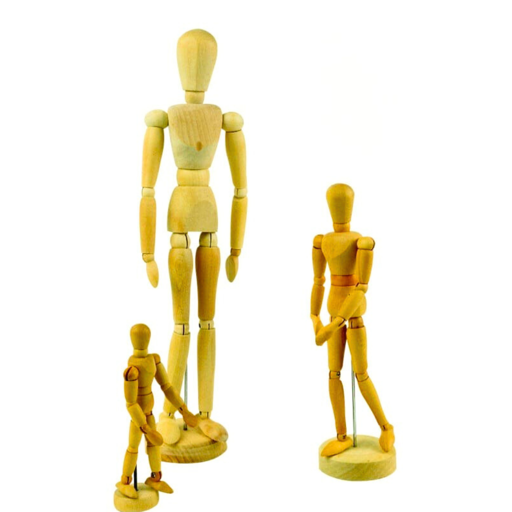 Mannequin Articulé en Bois – 14cm / 20cm / 30cm beaux-arts prix tunisie