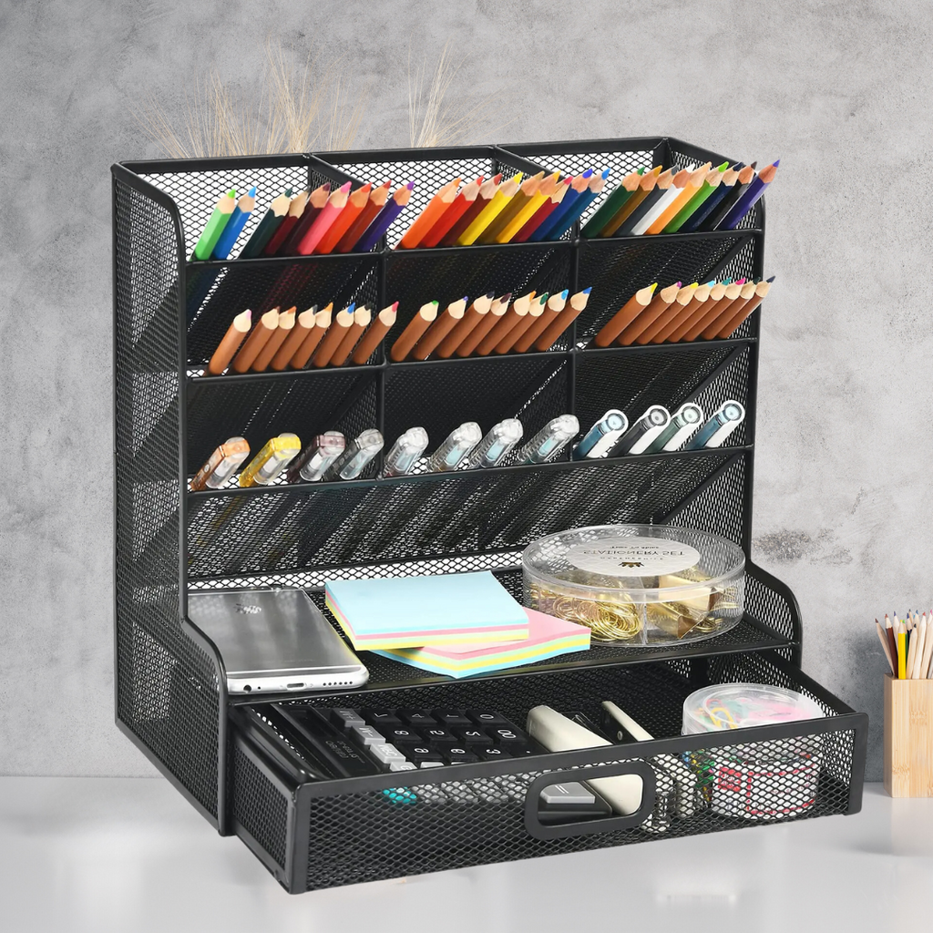 Boite rangement metal grid multi-function Bureau prix tunisie