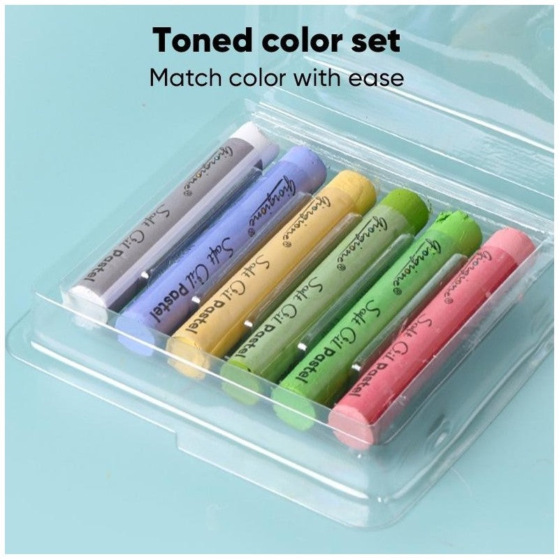 Set Soft Oil Pastel – “Golden Sunset” – 12 Couleurs Ultra Douces beaux-arts prix tunisie