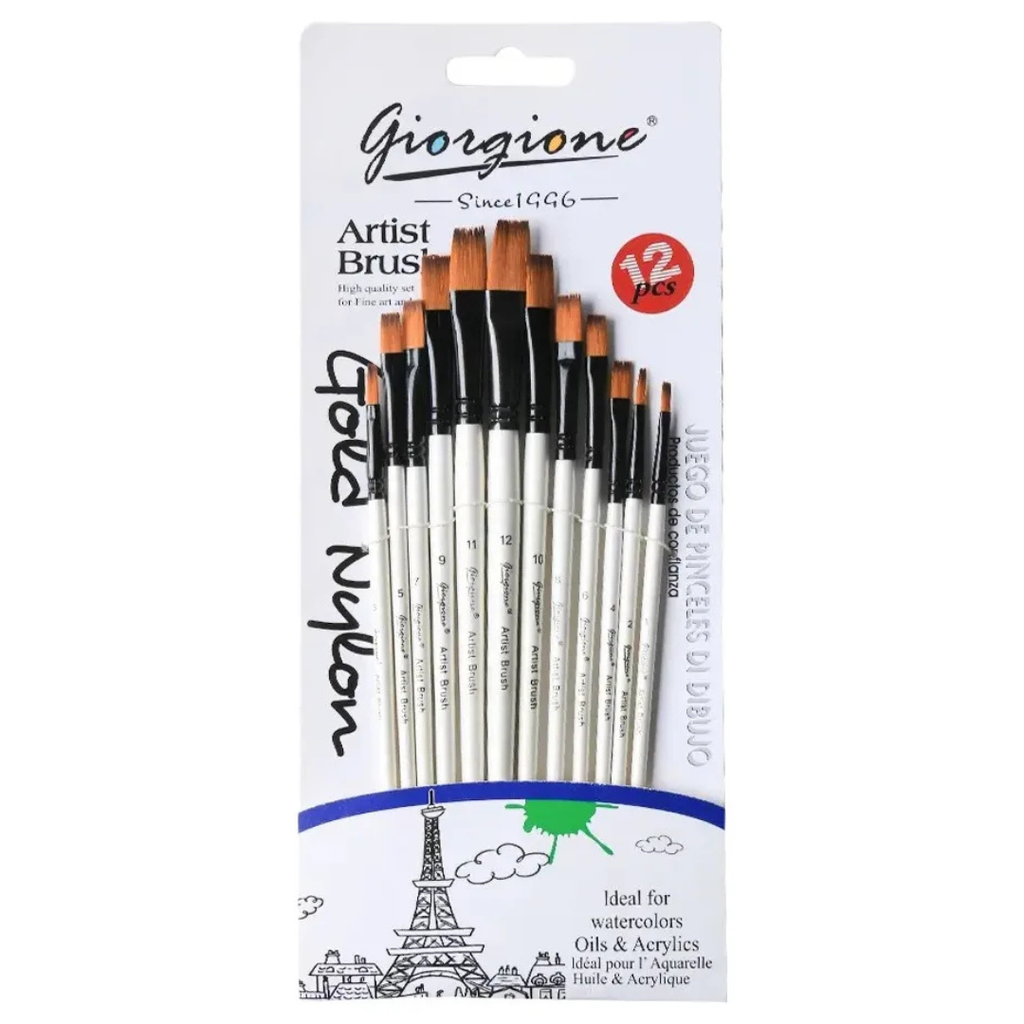 Set de 12 Pinceaux Rond | Giorgione