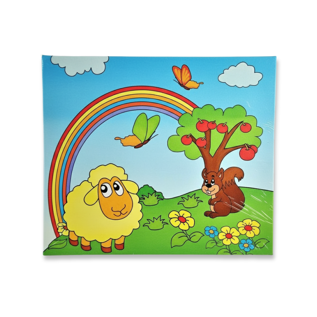 Tableau à Colorier 25×30 cm  | Avec Aquarelle & Pinceau