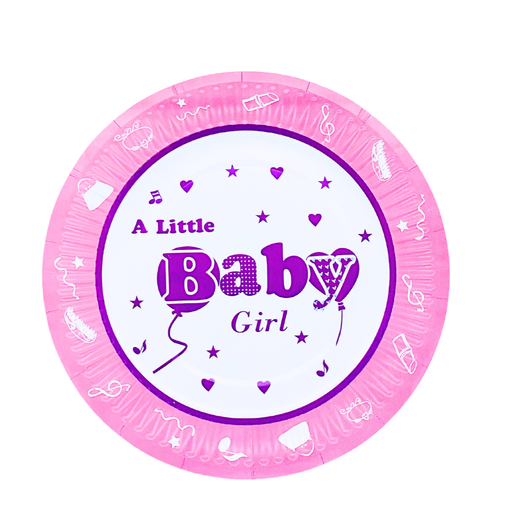 Assiettes Anniversaire A Little Baby Girl (pack de 10) anniversaire prix tunisie