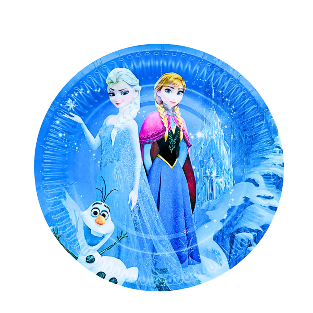 Set Assiettes Et Serviettes Hiver Féerique Premier Anniversaire - Flocons De Neige Winter ONEderland Pour Fête Magique 1 An