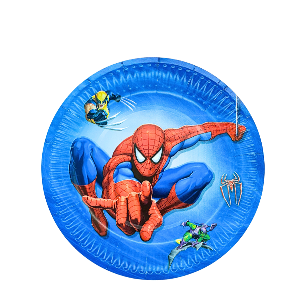 Assiettes Anniversaire SpaiderMan (pack de 10) anniversaire prix tunisie