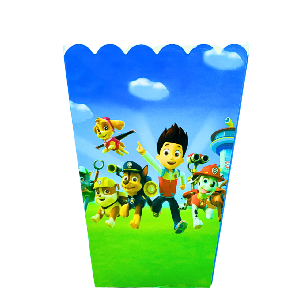 Boite pop-corn anniversaire Paw Patrol (pack de 10) anniversaire prix tunisie