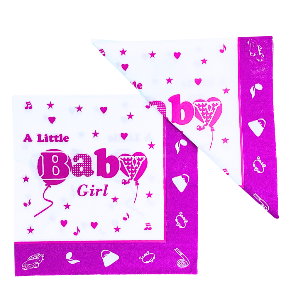 Décoration Anniversaire A Little Baby Girl 50 piéces anniversaire prix tunisie