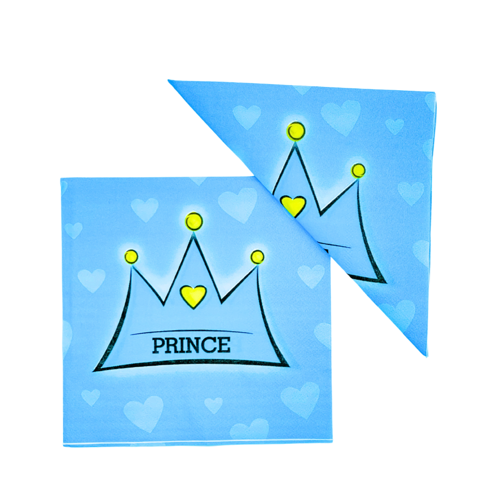 Papiers serviettes anniversaire Prince (pack de 10) anniversaire prix tunisie