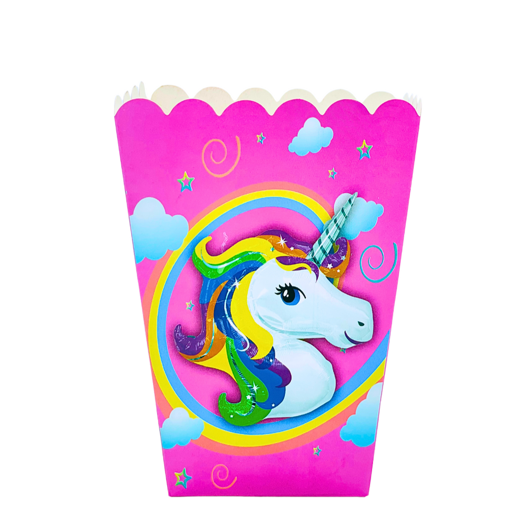 Boite pop-corn anniversaire Unicorn Rose (pack de 10) anniversaire prix tunisie