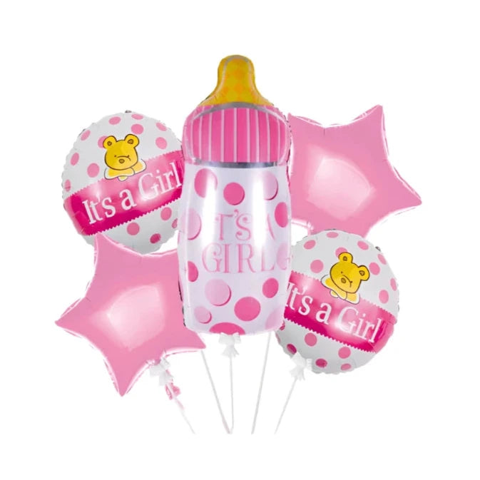 Ensemble De Ballons It's Girl 5Pcs anniversaire prix tunisie