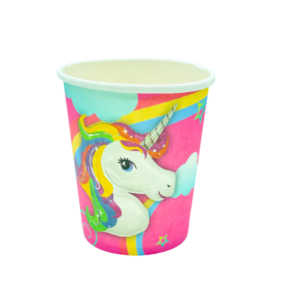 Gobelets anniversaire Unicorn Rose anniversaire prix tunisie