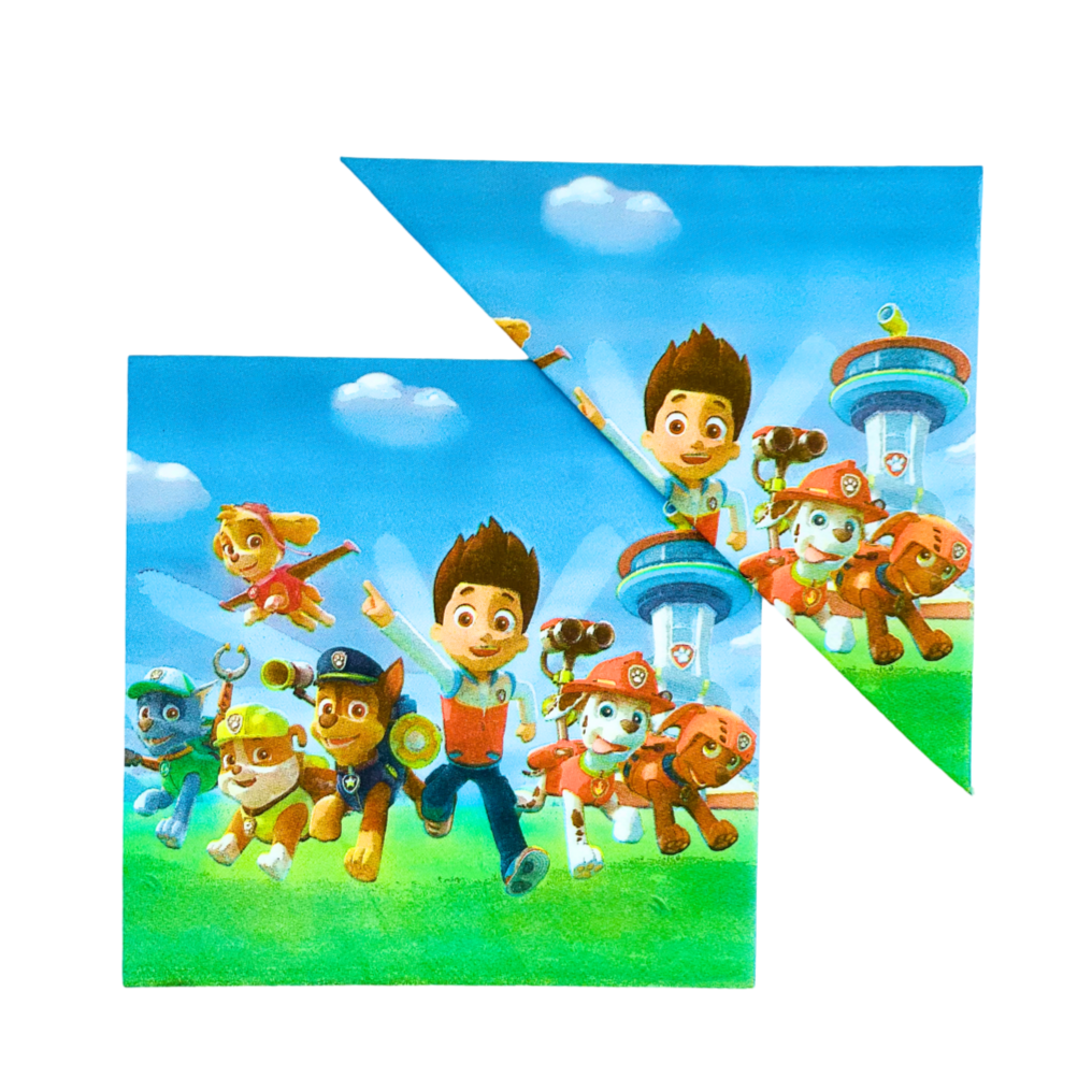Papiers serviettes anniversaire Paw Patrol (pack de 10) anniversaire prix tunisie