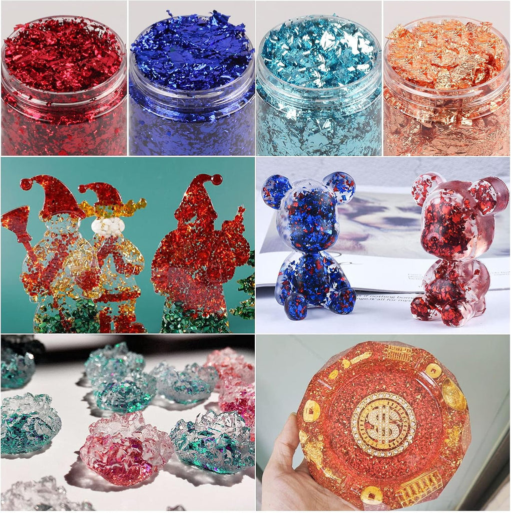 Copeaux a dorer ,Flocons de feuille , 7 Couleurs beaux-arts prix tunisie