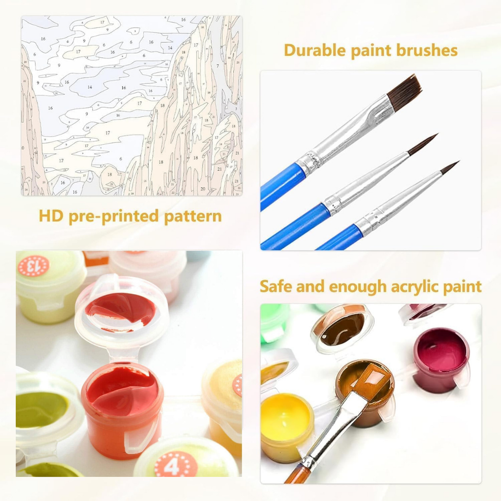 🎨 Kit Peinture à la Gouache sur Toile – DIY Art beaux-arts prix tunisie