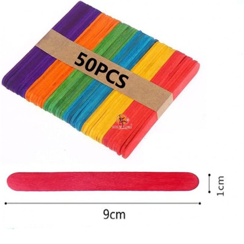 50 ABAISSE LANGUE EN BOIS COLORER beaux-arts prix tunisie