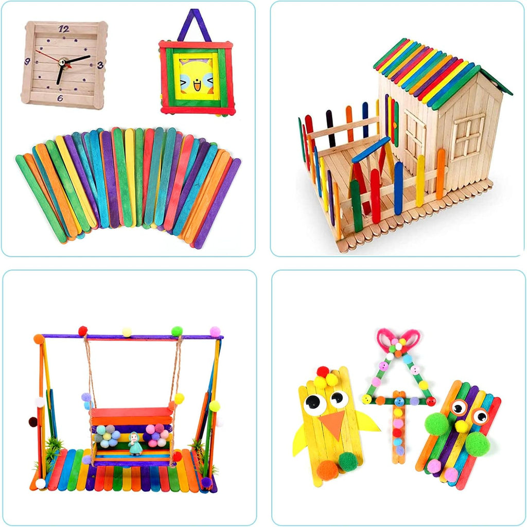 50 ABAISSE LANGUE EN BOIS COLORER beaux-arts prix tunisie