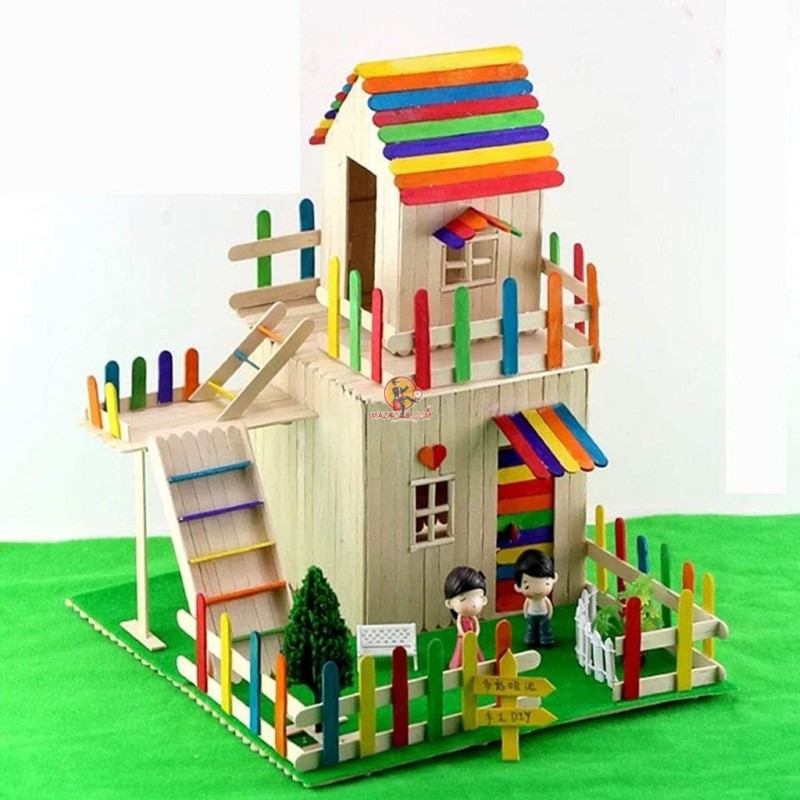 50 ABAISSE LANGUE EN BOIS COLORER beaux-arts prix tunisie