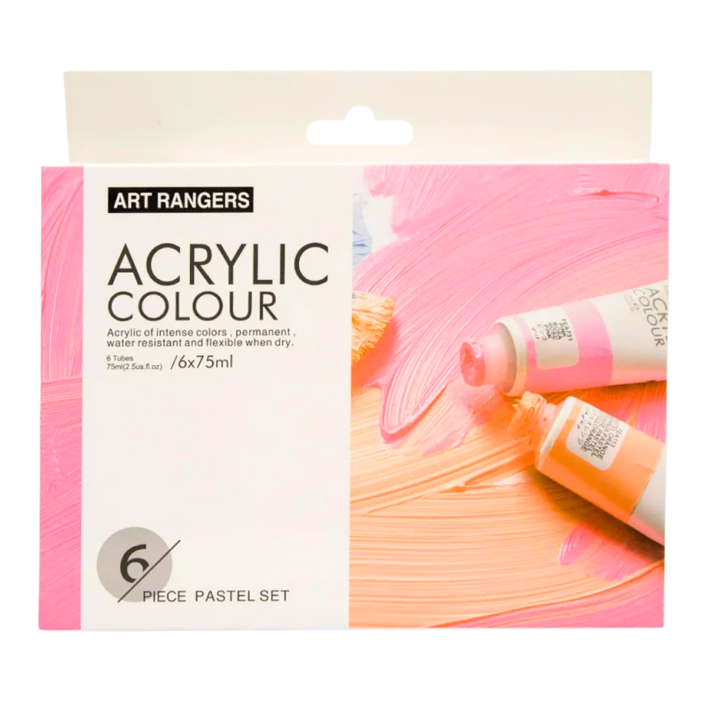 6 Tubes Acrylique Pastel 75ml ART RANGERS beaux-arts prix tunisie