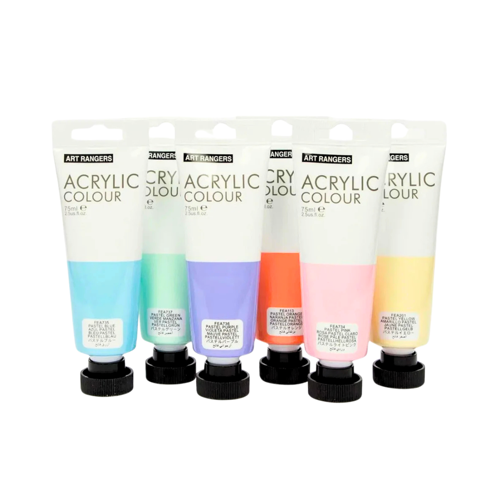 6 Tubes Acrylique Pastel 75ml ART RANGERS beaux-arts prix tunisie