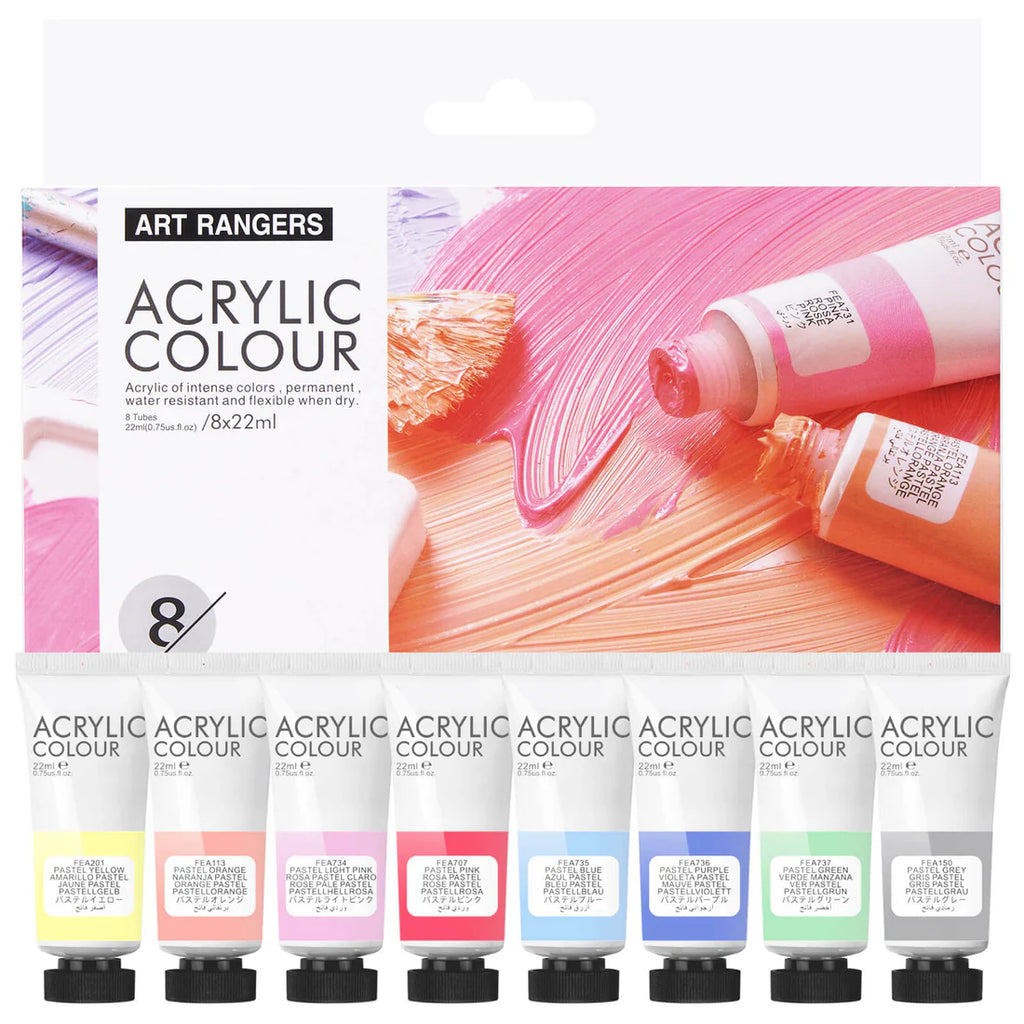 6 Tubes Acrylique Pastel 75ml ART RANGERS beaux-arts prix tunisie