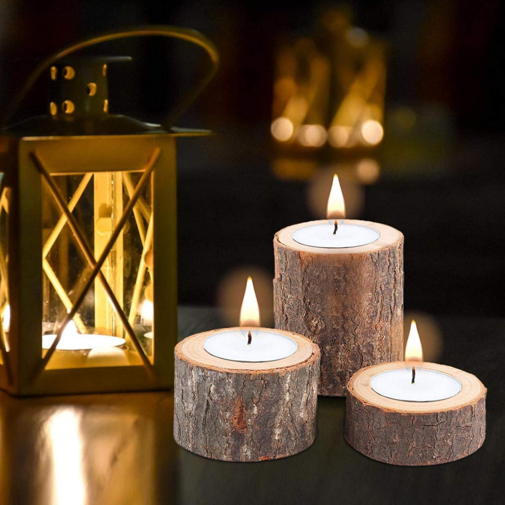 Bougeoir rondin de bois 8cm Réf 846_5 beaux-arts prix tunisie