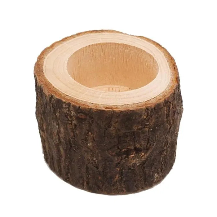 Bougeoir rondin de bois 8cm Réf 846_5 beaux-arts prix tunisie