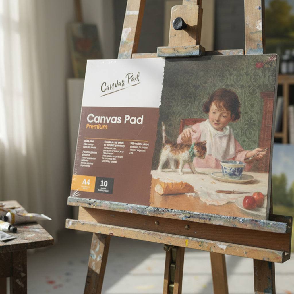 Canvas Pad Premium A4 - 10 feuilles Toile Papier beaux-arts prix tunisie