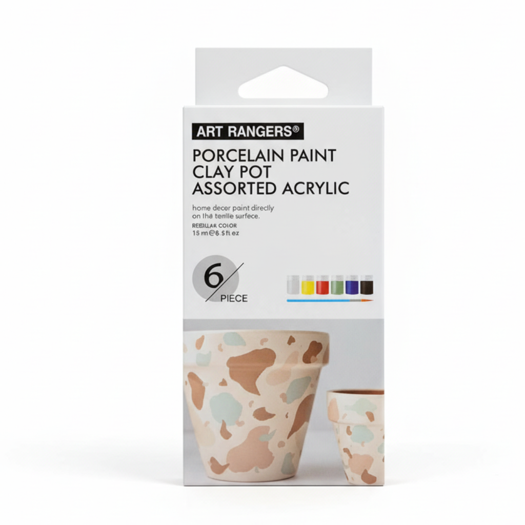Coffret Peinture Porcelaine Art Ranger – 6 Couleurs + Pinceau (15 ml) beaux-arts prix tunisie