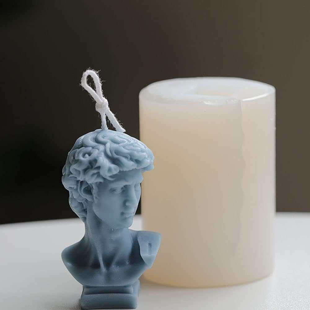 David Plâtre Portrait Bougie Moule Aromathérapie - Ref ck50-2577 beaux-arts prix tunisie