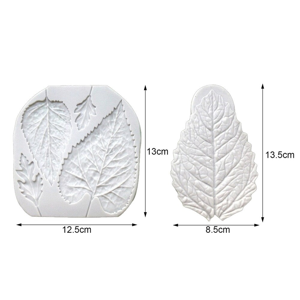 Ensemble de 2 moules à feuilles en silicone 3D - Ref CK50- 1938 beaux-arts prix tunisie