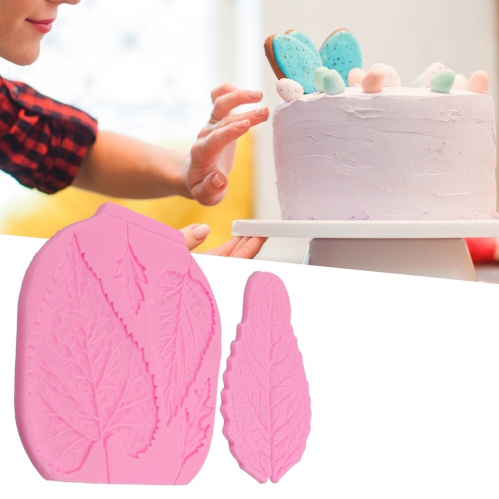 Ensemble de 2 moules à feuilles en silicone 3D - Ref CK50- 1938 beaux-arts prix tunisie