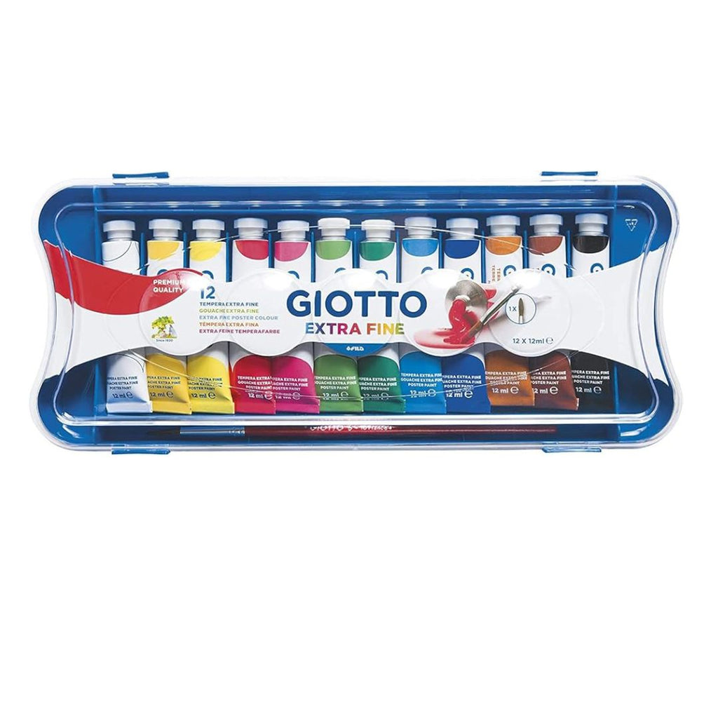 Giotto Extra Fine – Coffret de Peinture Gouache 12 x 12 ml beaux-arts prix tunisie