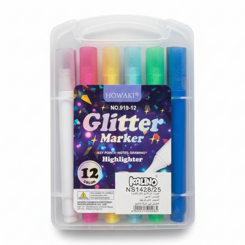 Gliter Marker - Pack de 12 beaux-arts prix tunisie