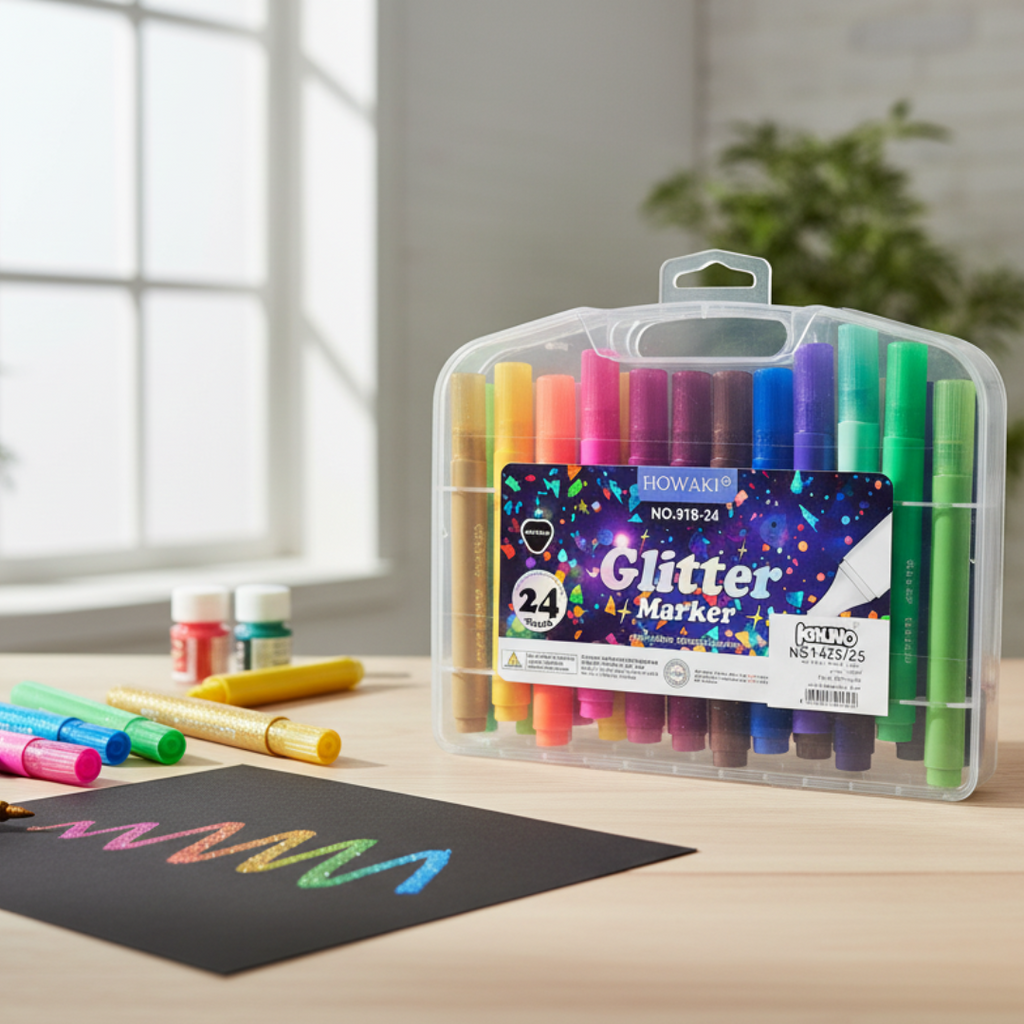 Gliter Marker - Pack de 24 beaux-arts prix tunisie