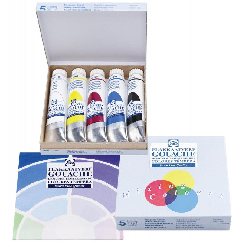 Gouache Extra Fine Talens 5 Tubes de 20ml beaux-arts prix tunisie