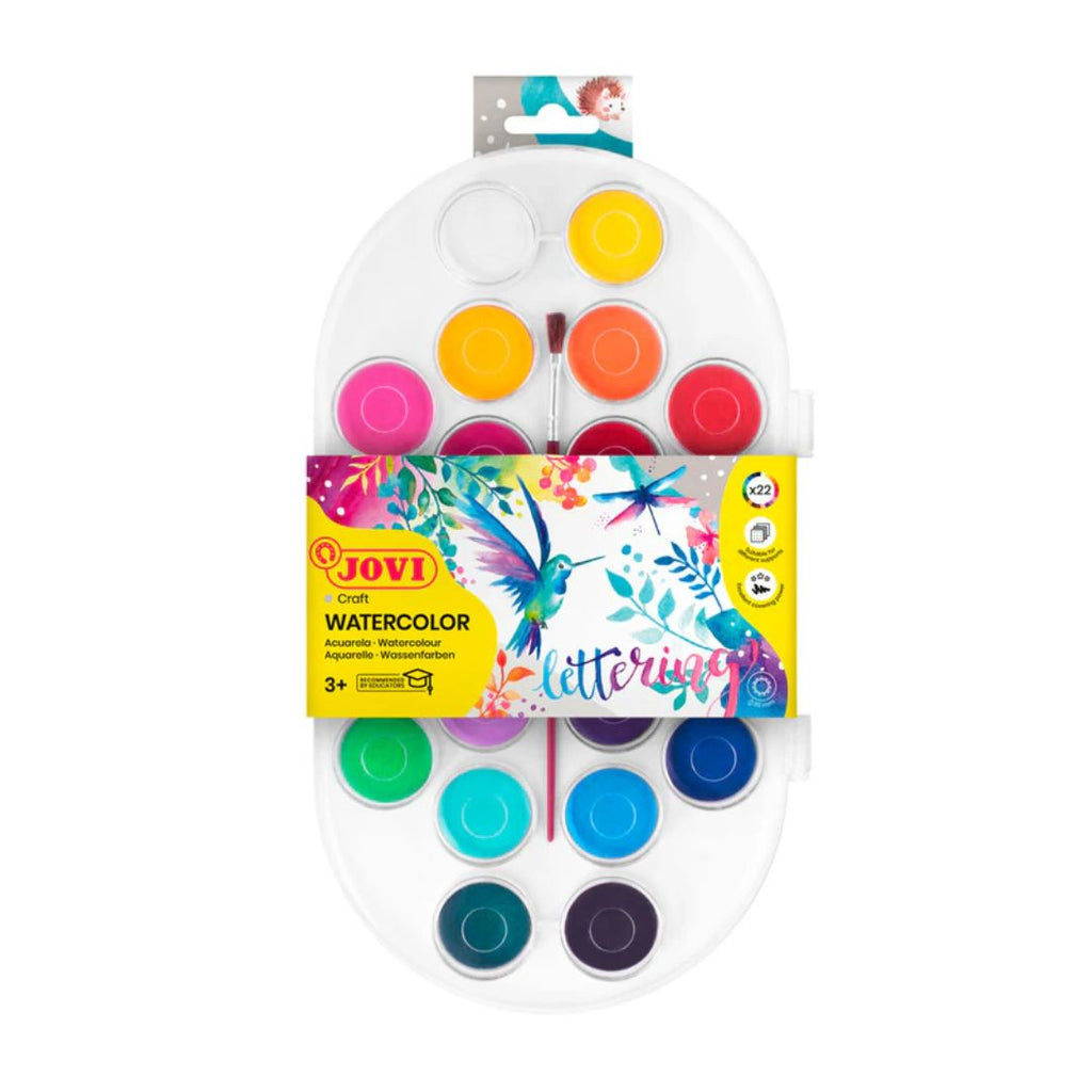 Jovi - Palette Aquarelle 22 Couleurs + Pinceau beaux-arts prix tunisie