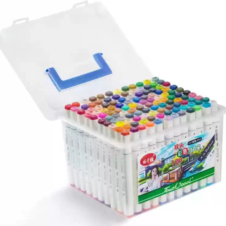 Lot 120 marqueurs à Feutre Alcool double pointe beaux-arts prix tunisie