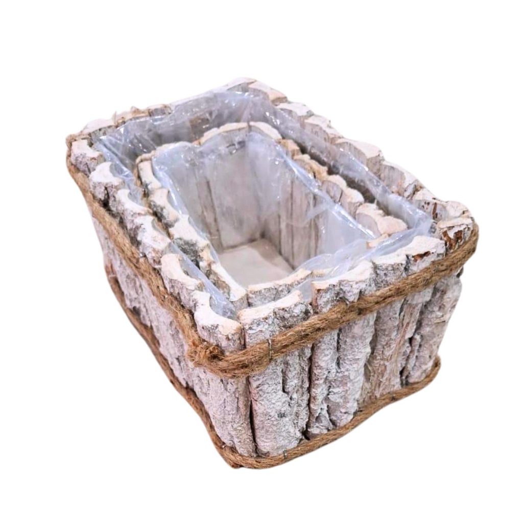 Lot de 2 Pots de fleurs Rectangle 28cm-20cm beaux-arts prix tunisie