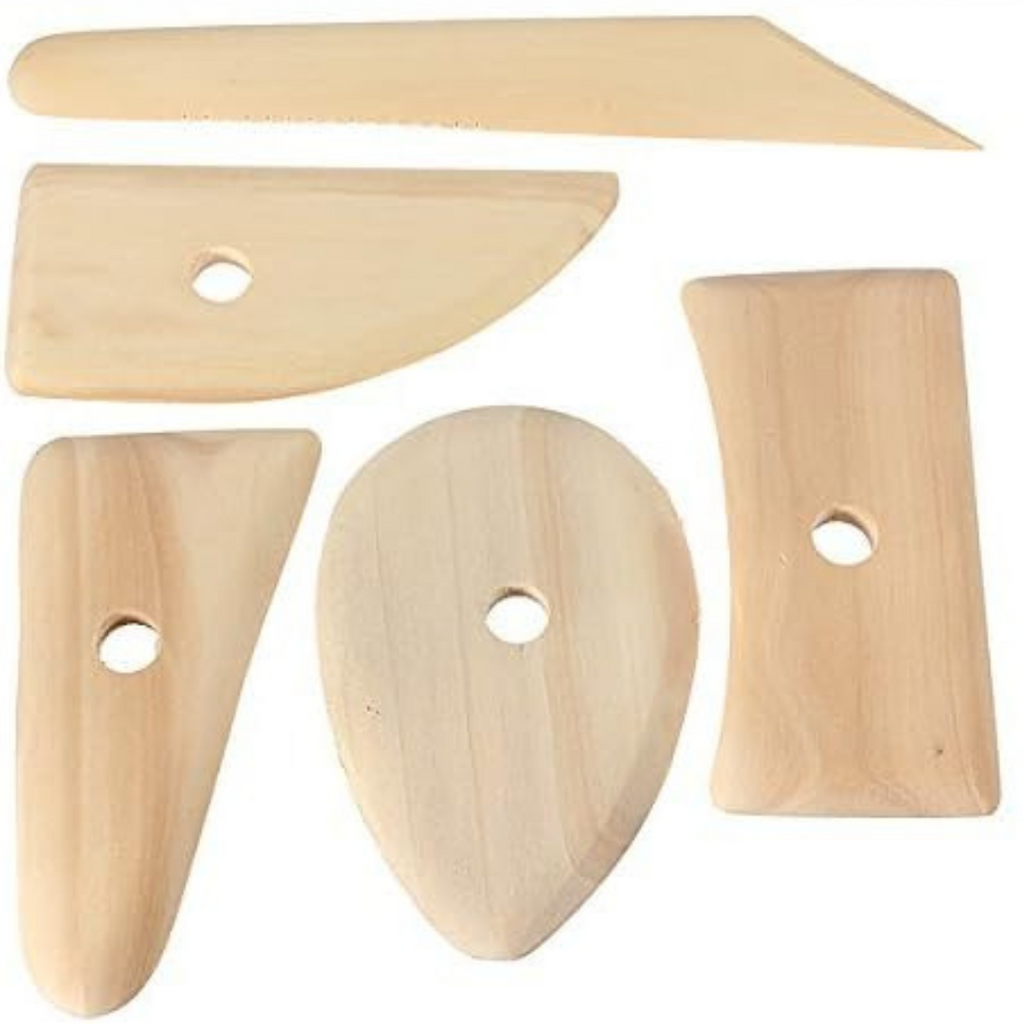 Lot de 5 outils de moulage d'argile en bois beaux-arts prix tunisie