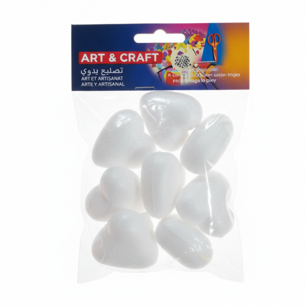 Lot de 8 coeurs en polystyrène beaux-arts prix tunisie