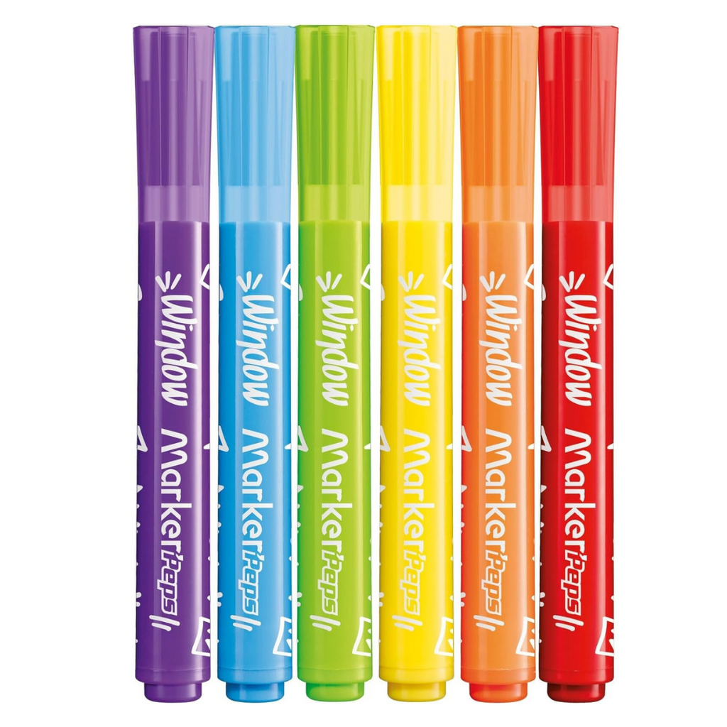 🖊️ Maped Marker'Peps Window – 6 Marqueurs ✨ beaux-arts prix tunisie