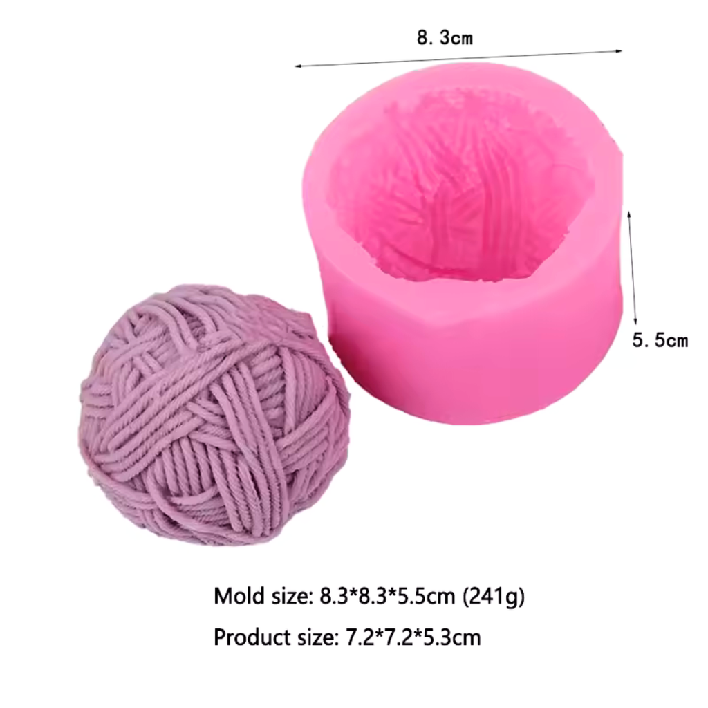 Moule à bougie parfumée en imitation boule de laine - Ref CK50 - 1423 beaux-arts prix tunisie